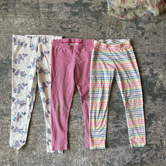 Girls 3 Piece Leggings Bundle 6-8 - Picture 12 of 12
